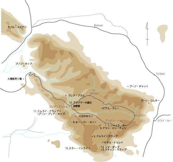 プノン・クレーン地図